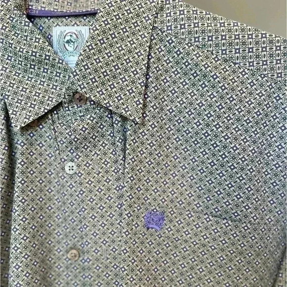 STARCHED Men's Cinch Short Sleeve Button Down - Picture 2 of 3